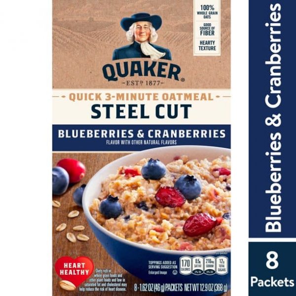 Quaker Steel Cut Blueberries Cranberries