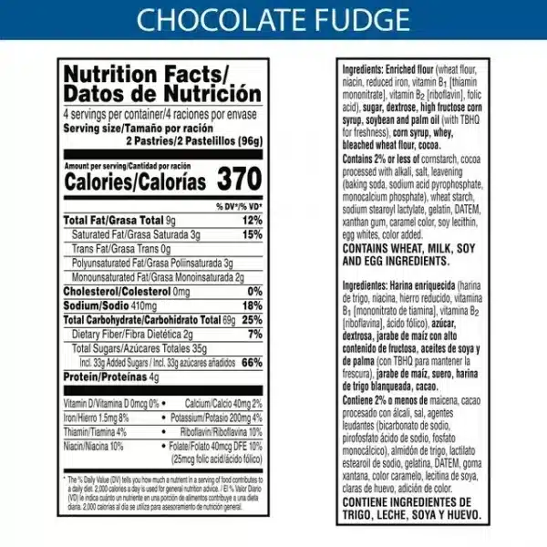pop tarts frosted chocolate Fudge 384g 2
